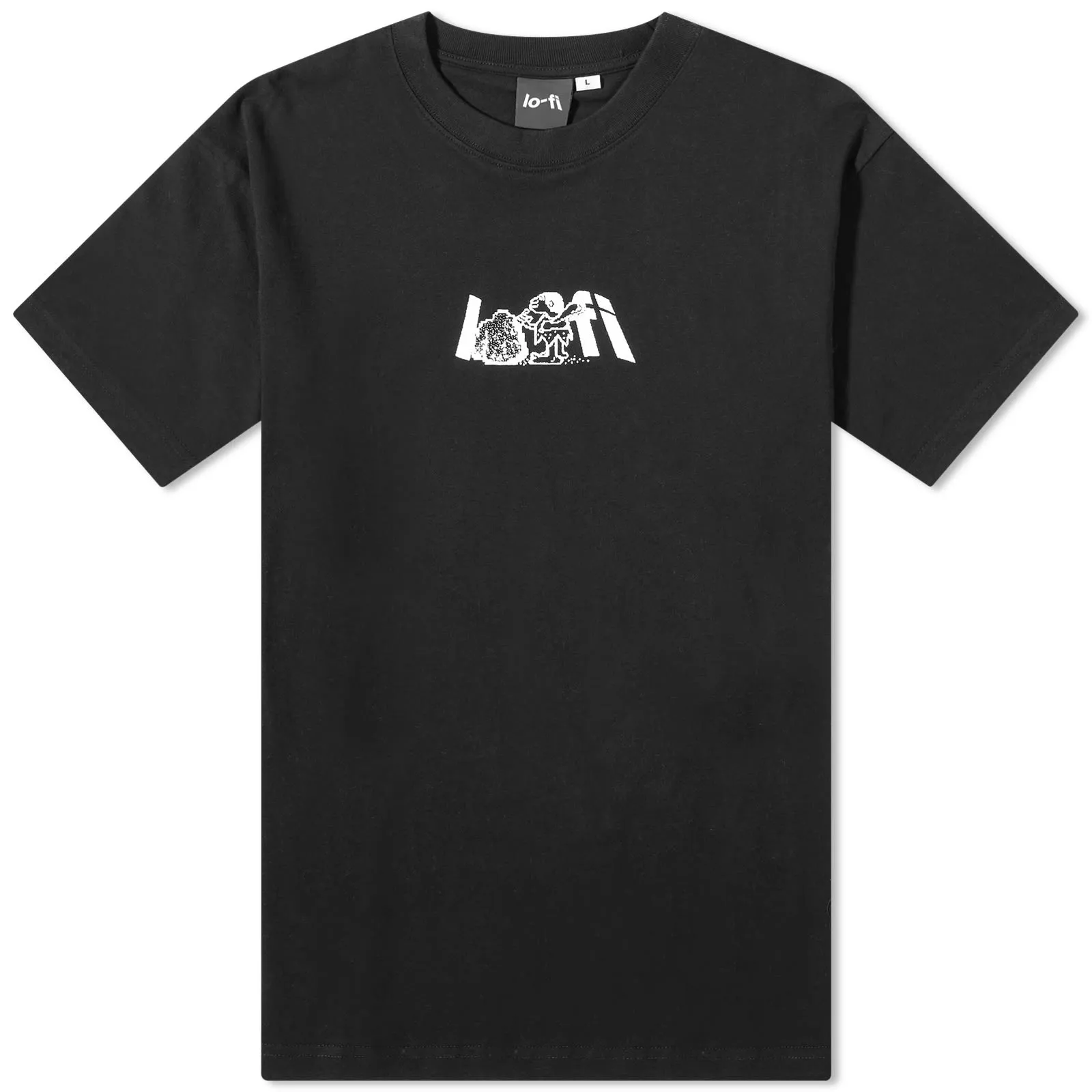 Lo Fi Stone Logo T Shirt Black