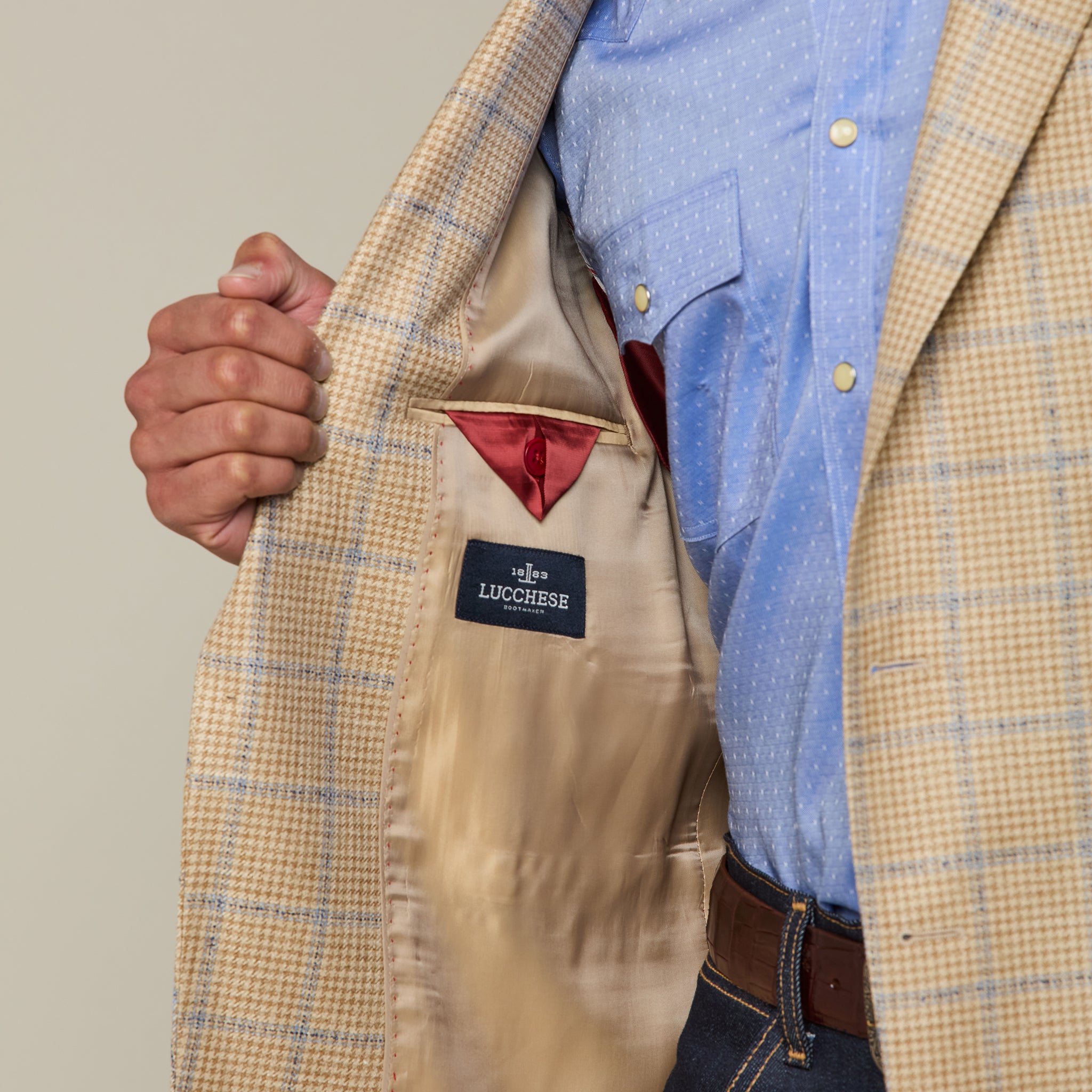 Lucchese Beige Sport Coat