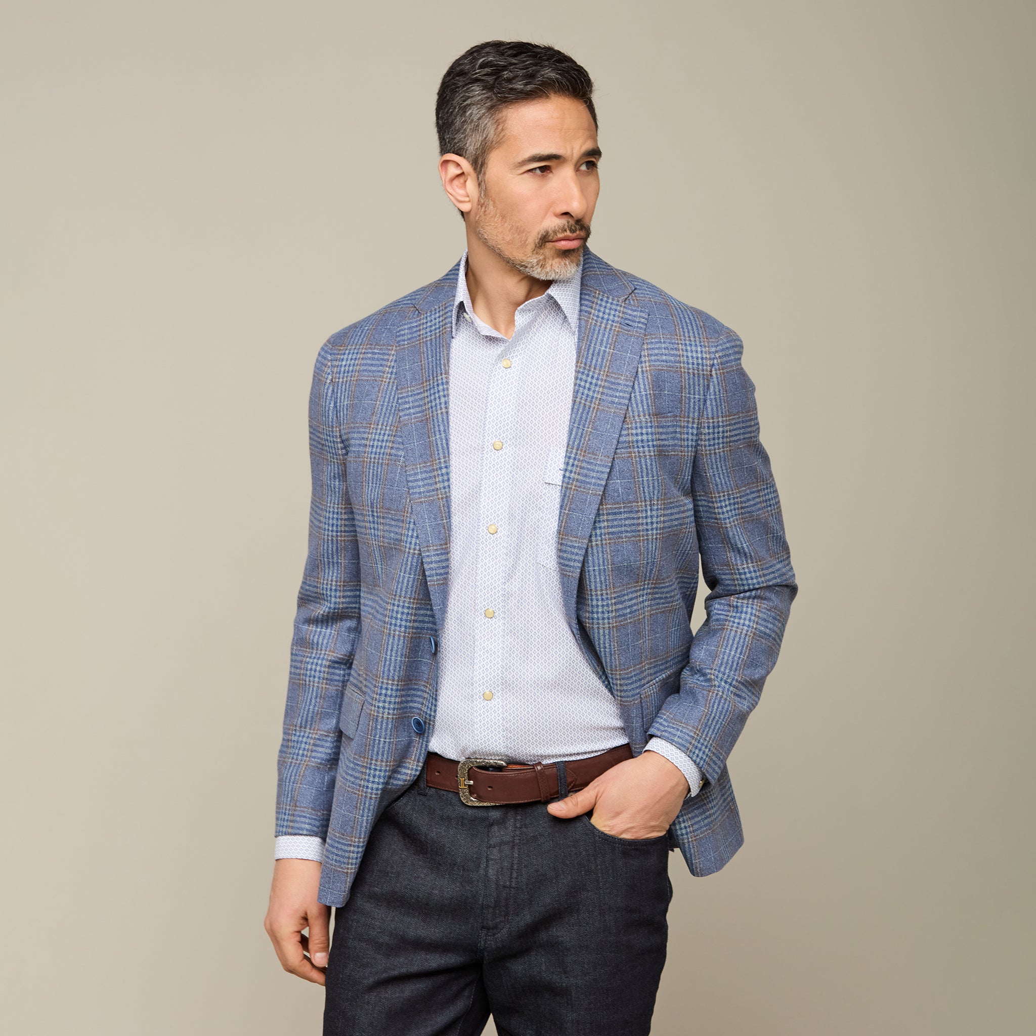 Lucchese Denim Blue Sport Coat