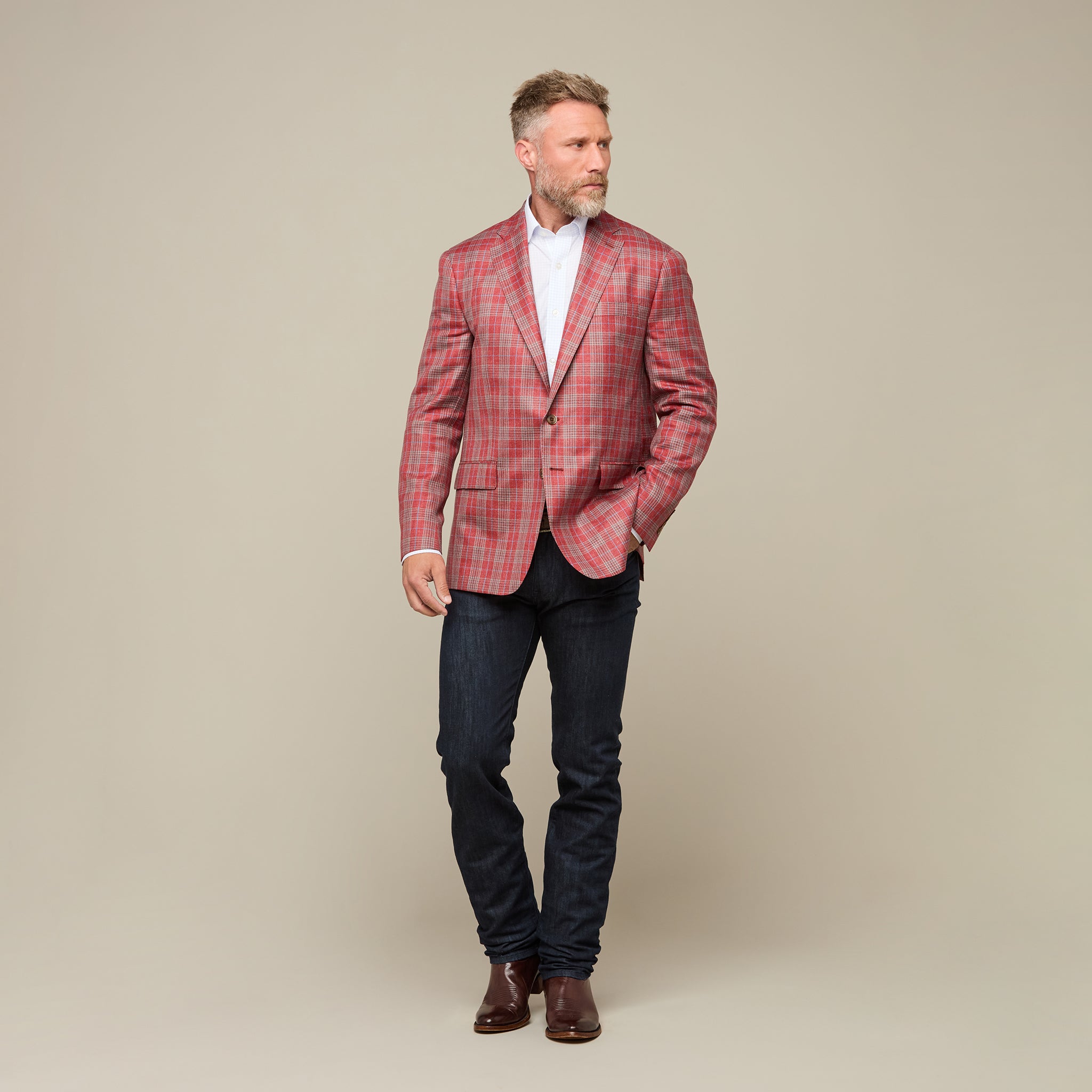 Lucchese Red/Blue Sport Coat - Shop now!