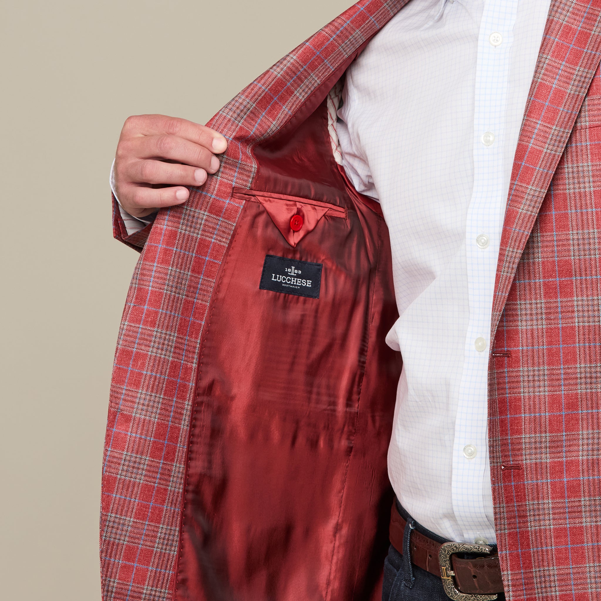 Lucchese Red/Blue Sport Coat - Shop now!