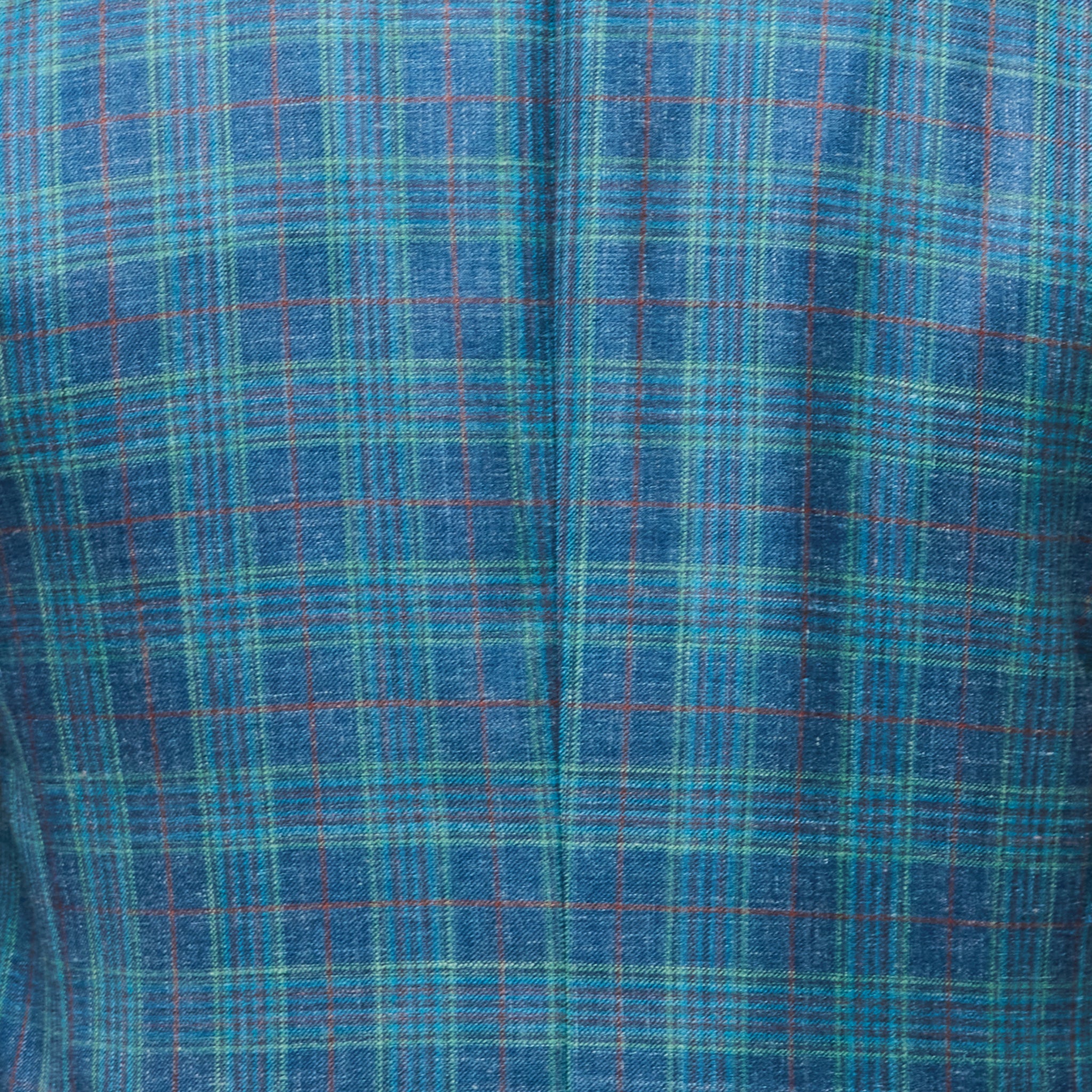 Lucchese Sport Coat - Blue Green Red Plaid