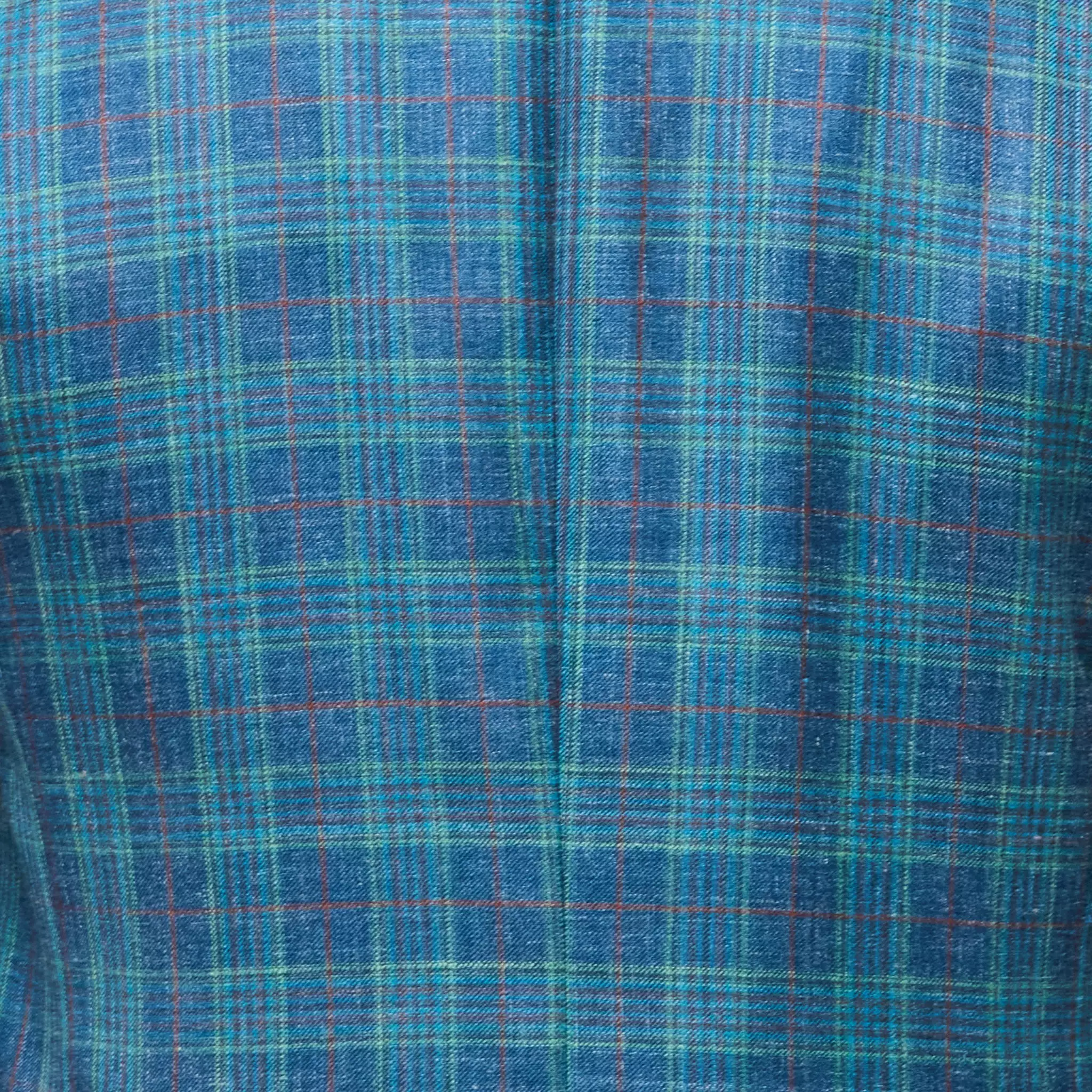 Lucchese Sport Coat: Blue Green Red Plaid