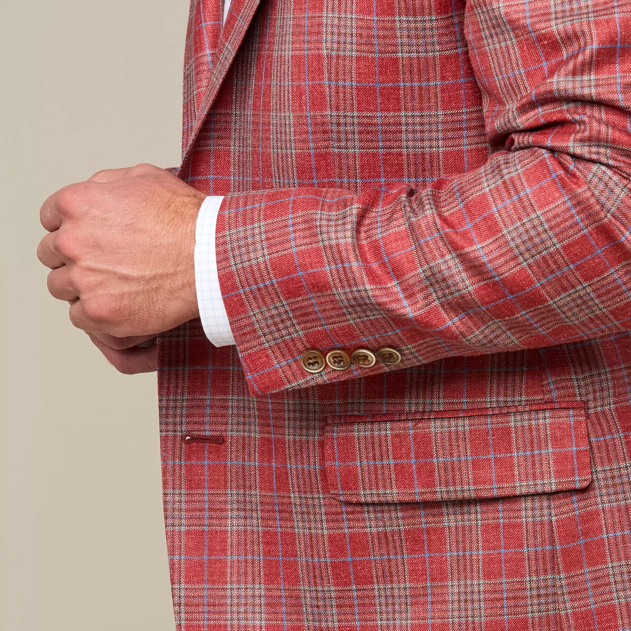 Lucchese Sport Coat Red Blue - Shop Now!