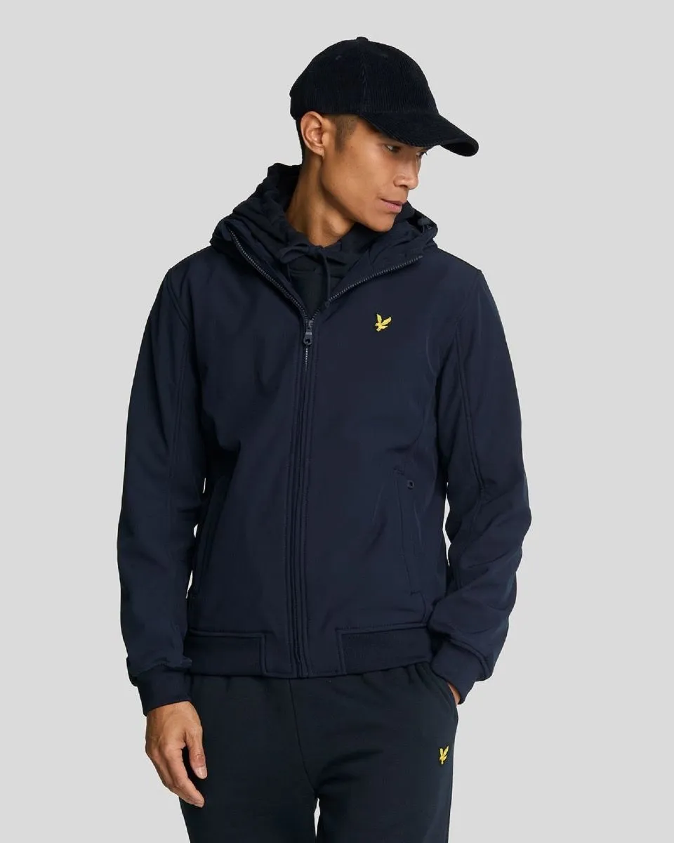 Lyle & Scott Dark Navy Fleece Back Softshell Jacket