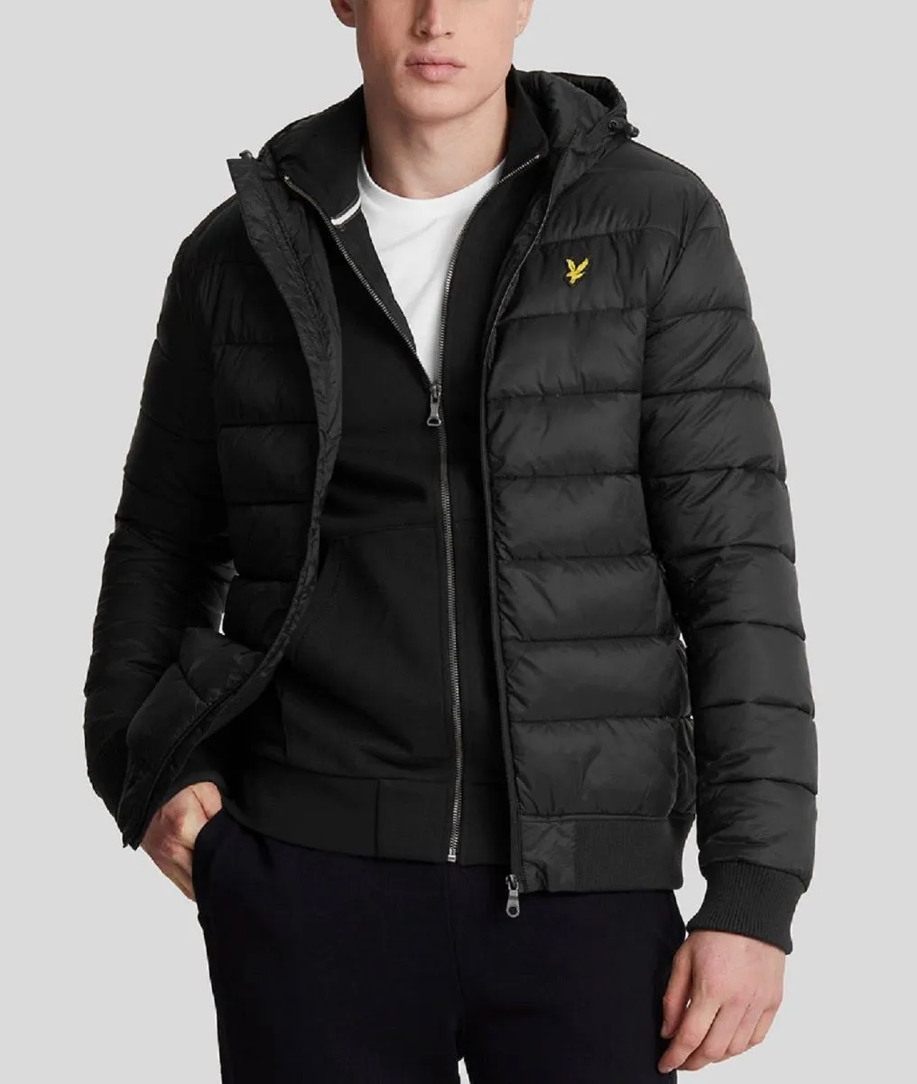 Lyle & Scott Jet Black Wadded Quilted Jacket