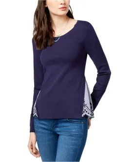 Maison Jules Layered Eyelet Knit Sweater - Women's