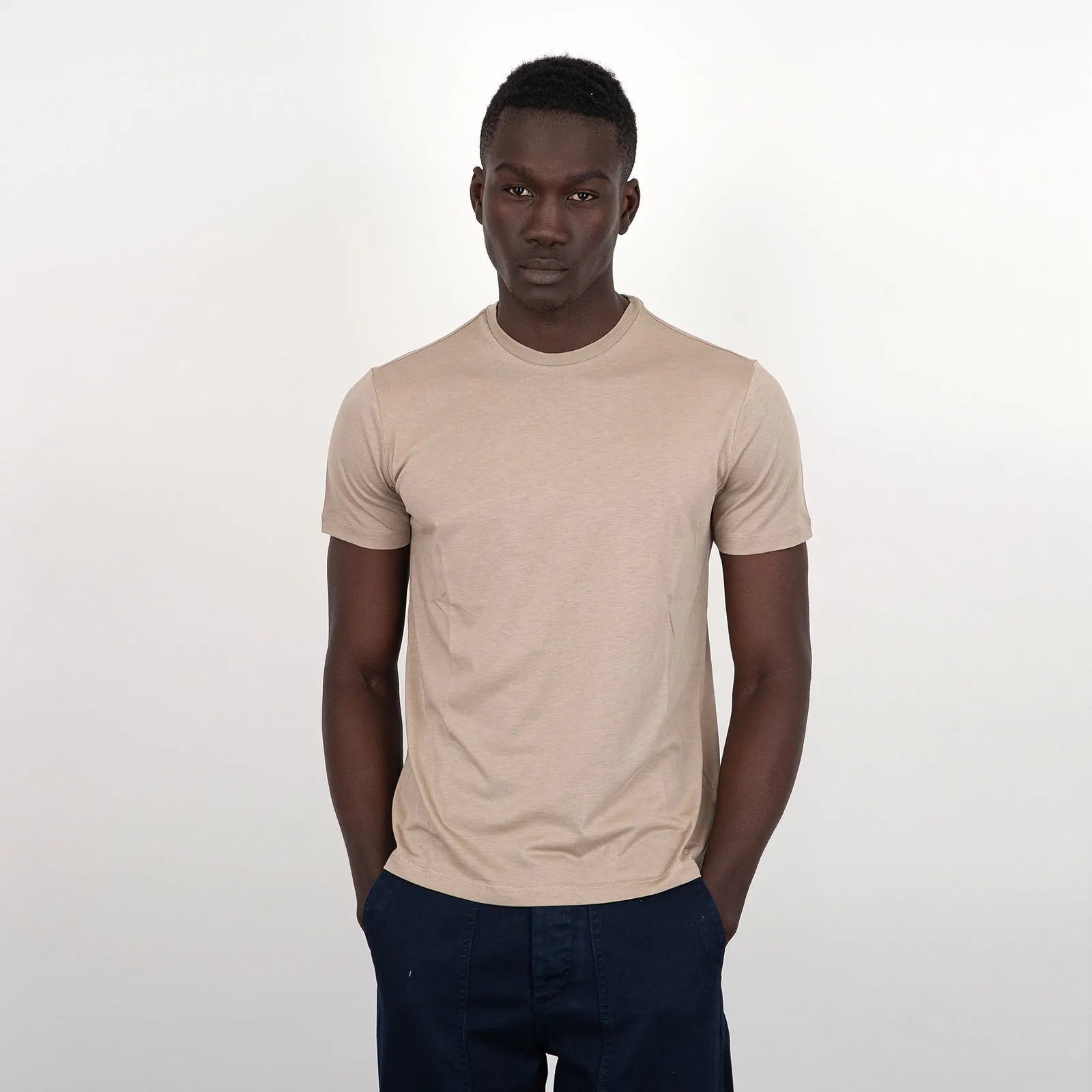 Majestic Filatures Cotton Lyocell Sand T-shirt