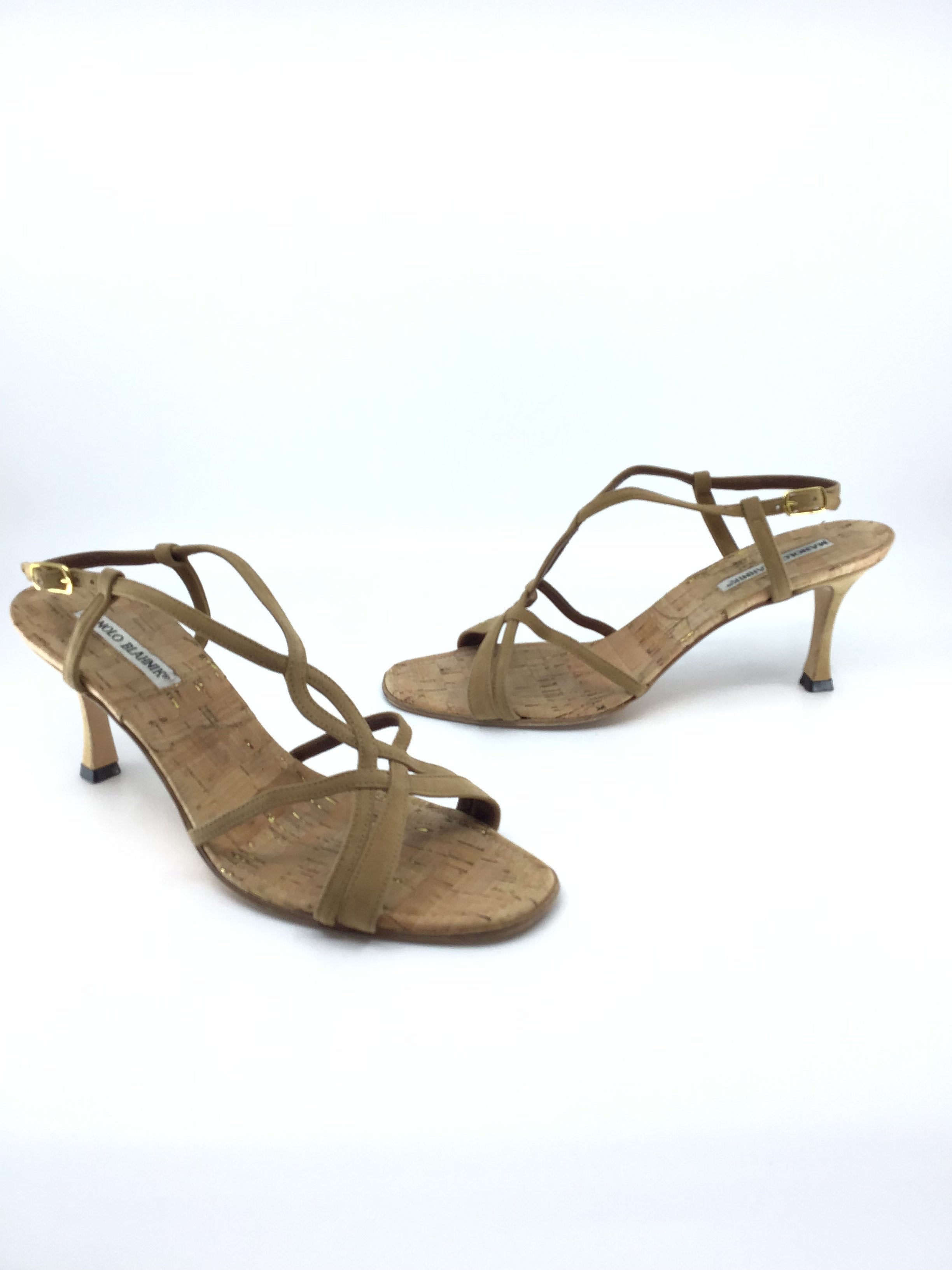 Manolo Blahnik Cork Sandals - Stylish and Comfortable Footwear