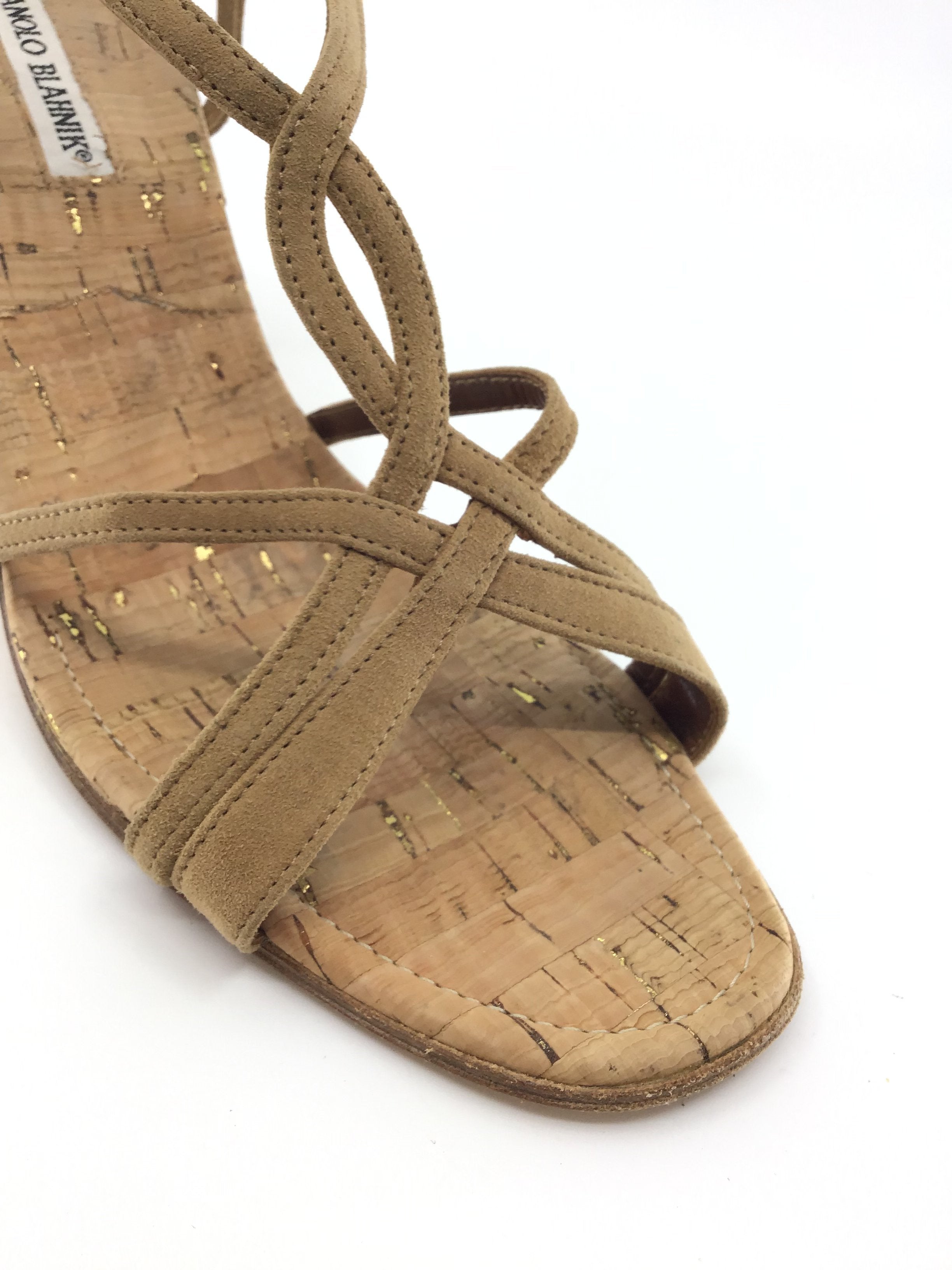 Manolo Blahnik Cork Sandals - Stylish and Comfortable Footwear