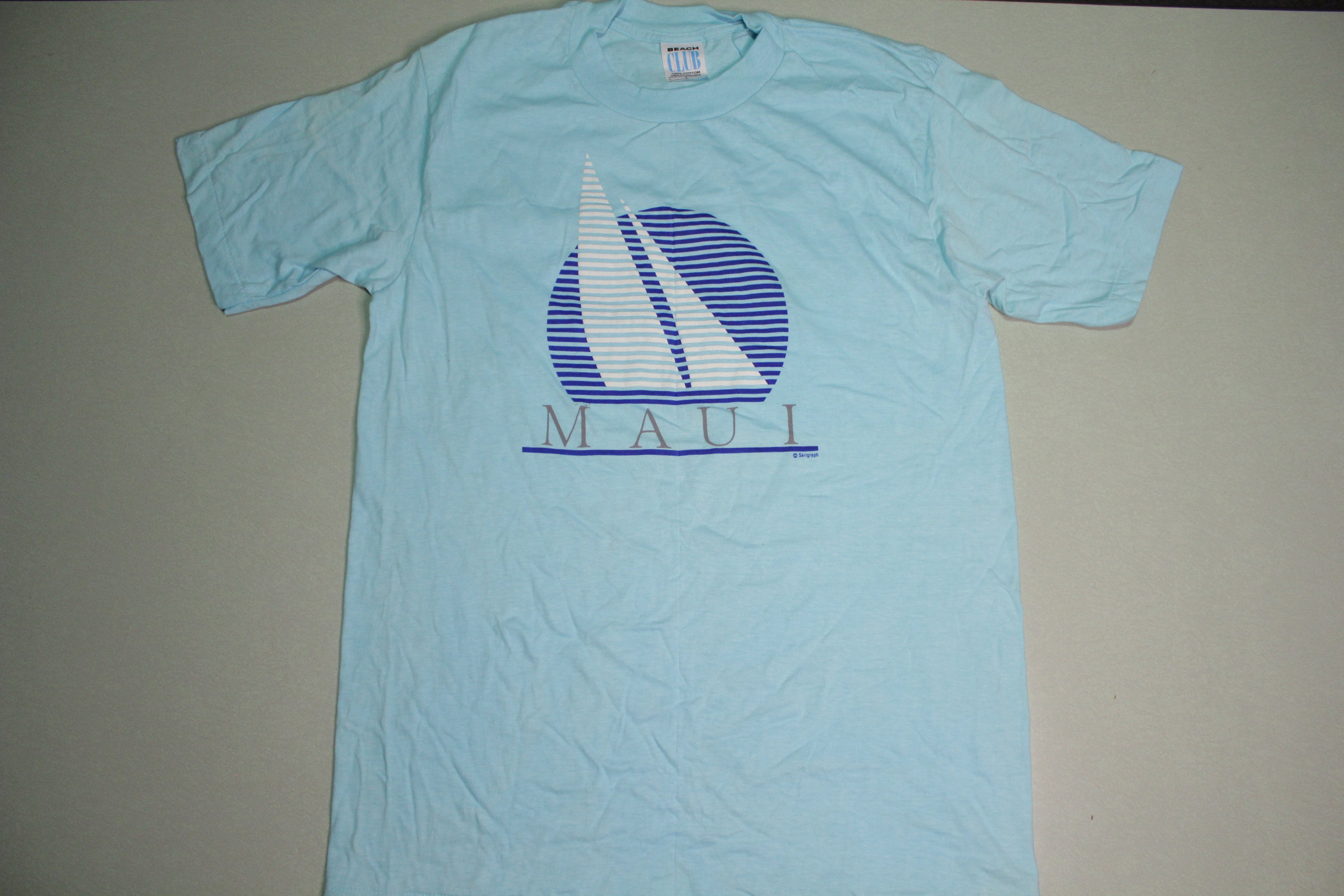 Maui Hawaii Vintage Serigraph T-Shirt 80's Single Stitch Tourist - Made in USA