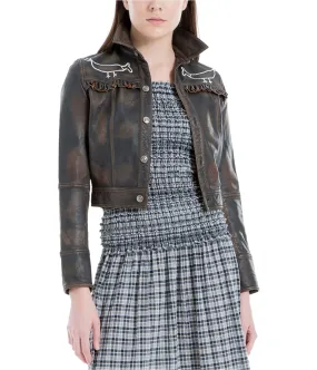 Max Studio Women's Leather Jacket