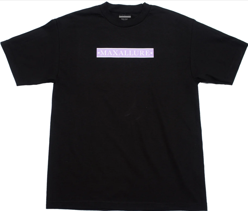 MAXALLURE black t-shirt with starting lines