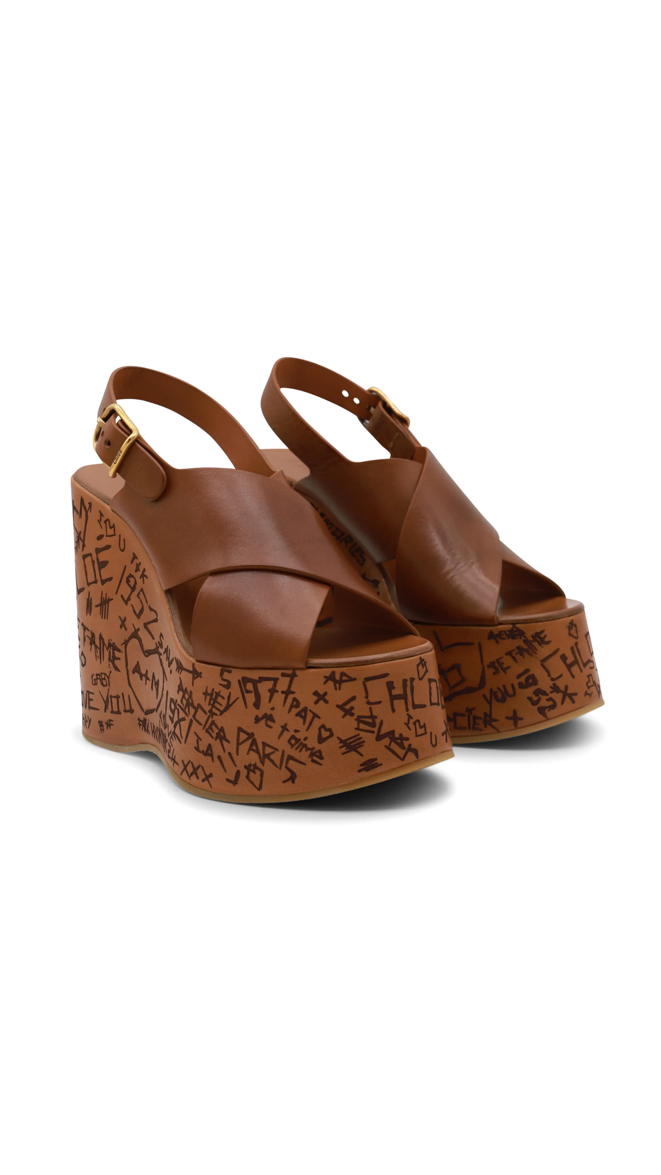 Ginger Brown Maxime Wedge Sandal