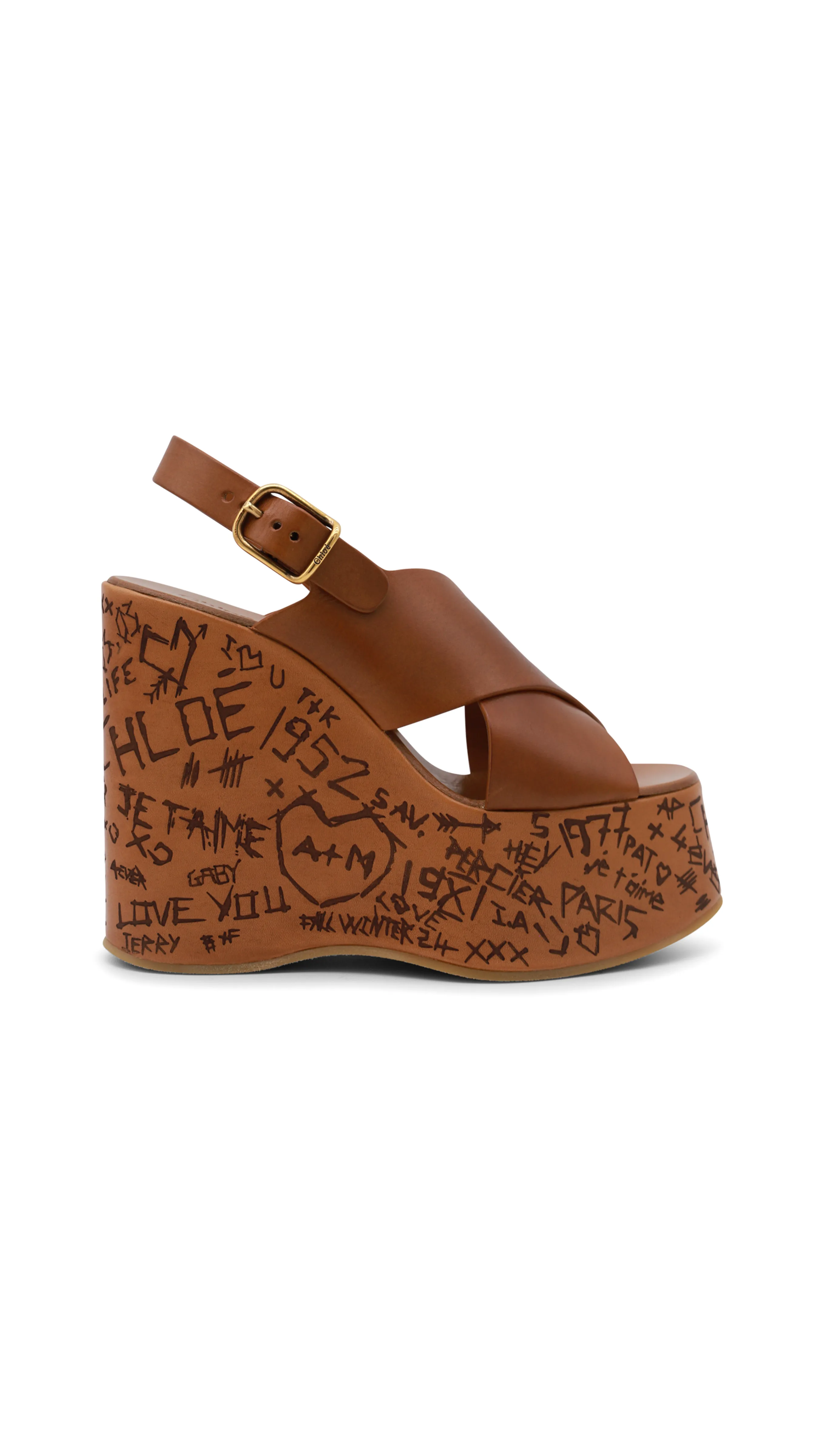 Ginger Brown Maxime Wedge Sandal