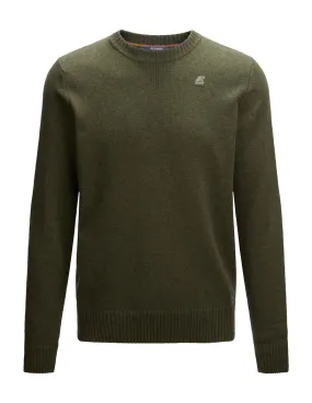 Men's K2112PW Sebastien military green pullover K-way