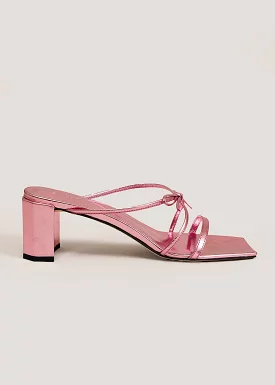 Metallic Pink June Sandals - Summer Beach Shoes