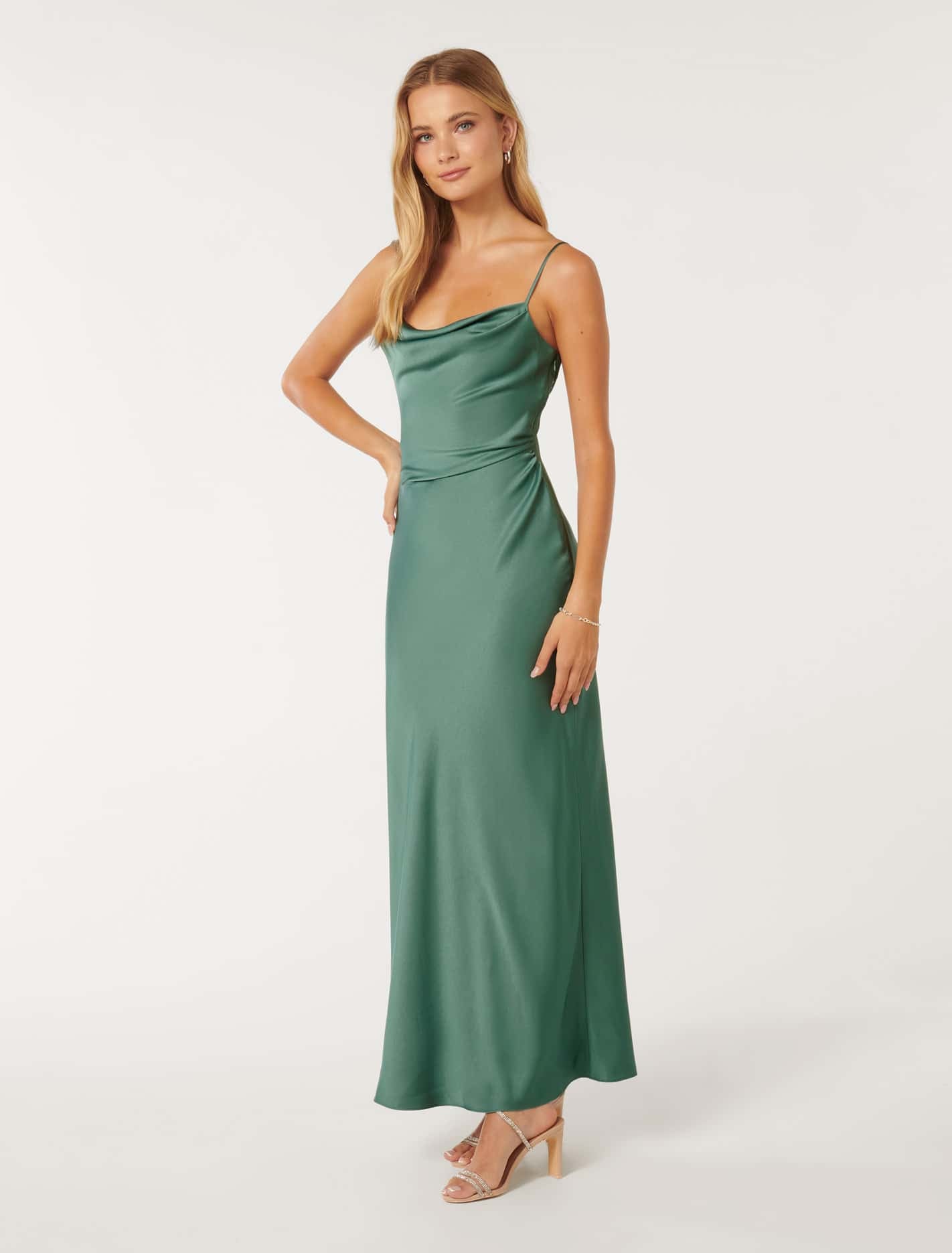 Mia Satin Maxi Dress