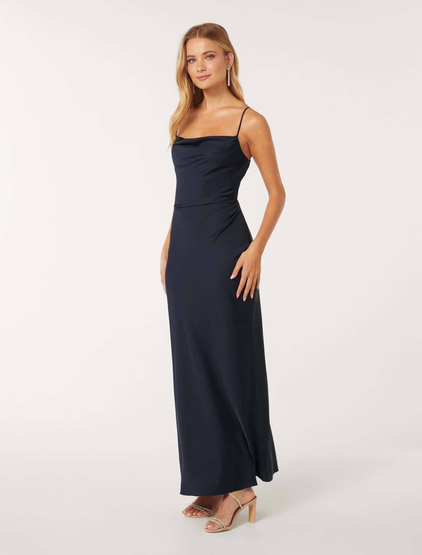 Mia Satin Maxi Dress