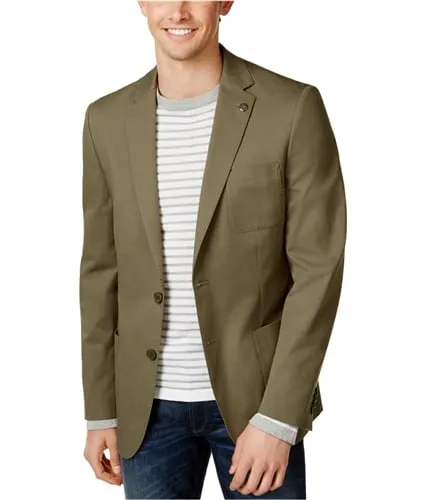 Michael Kors Mens Stretch Two Button Blazer Jacket, TW1