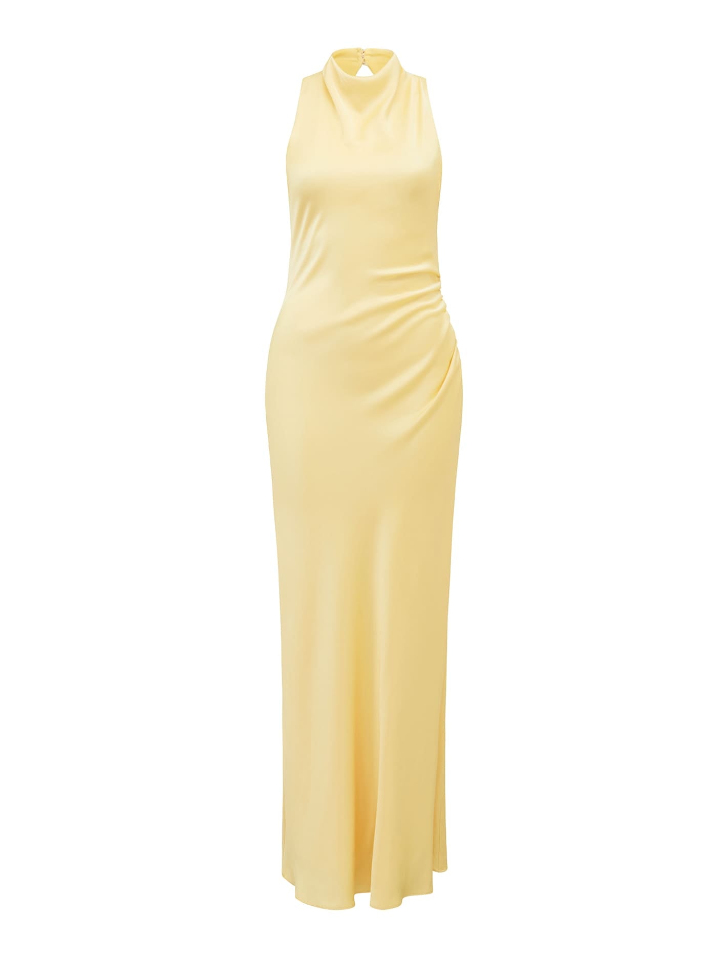 Michelle Satin Maxi Dress - Open Back Design