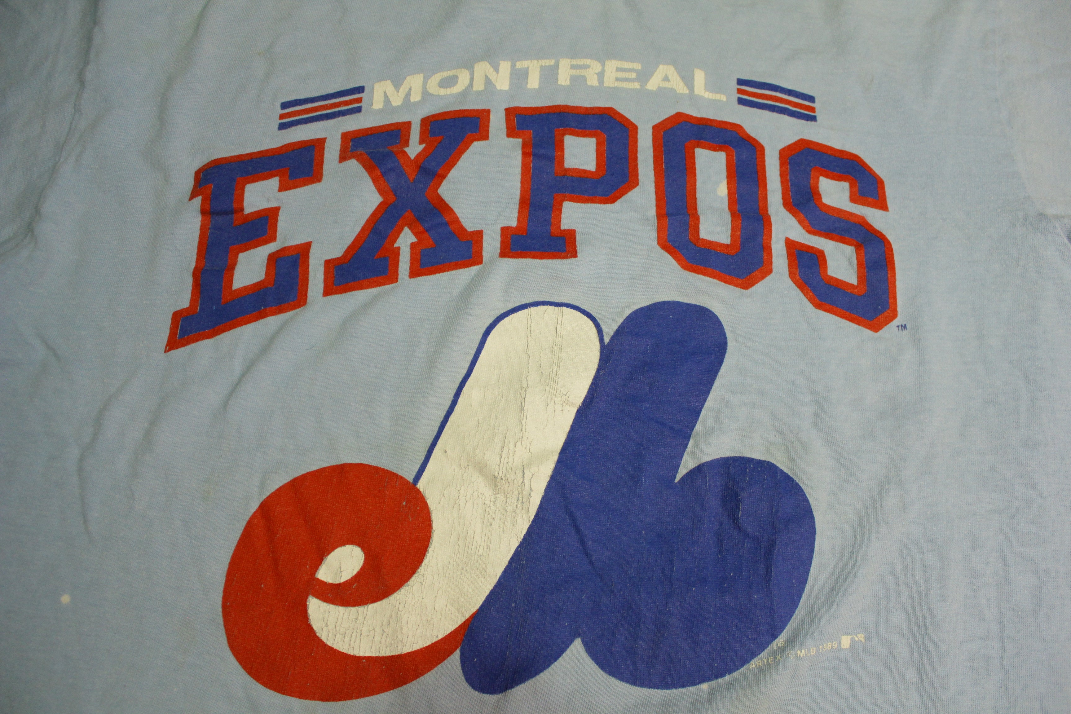 Montreal Expos Vintage Artex MLB 1989 Baby Blue T-Shirt