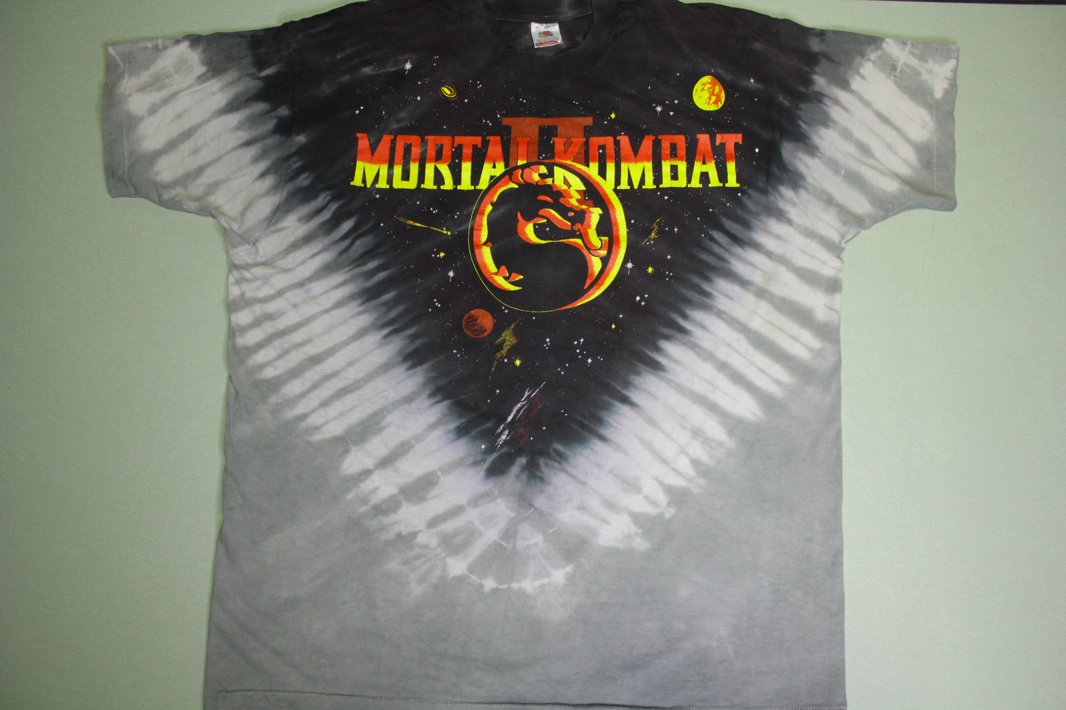 Mortal Kombat II 90s Vintage Tie Dye FOTL Midway T-Shirt