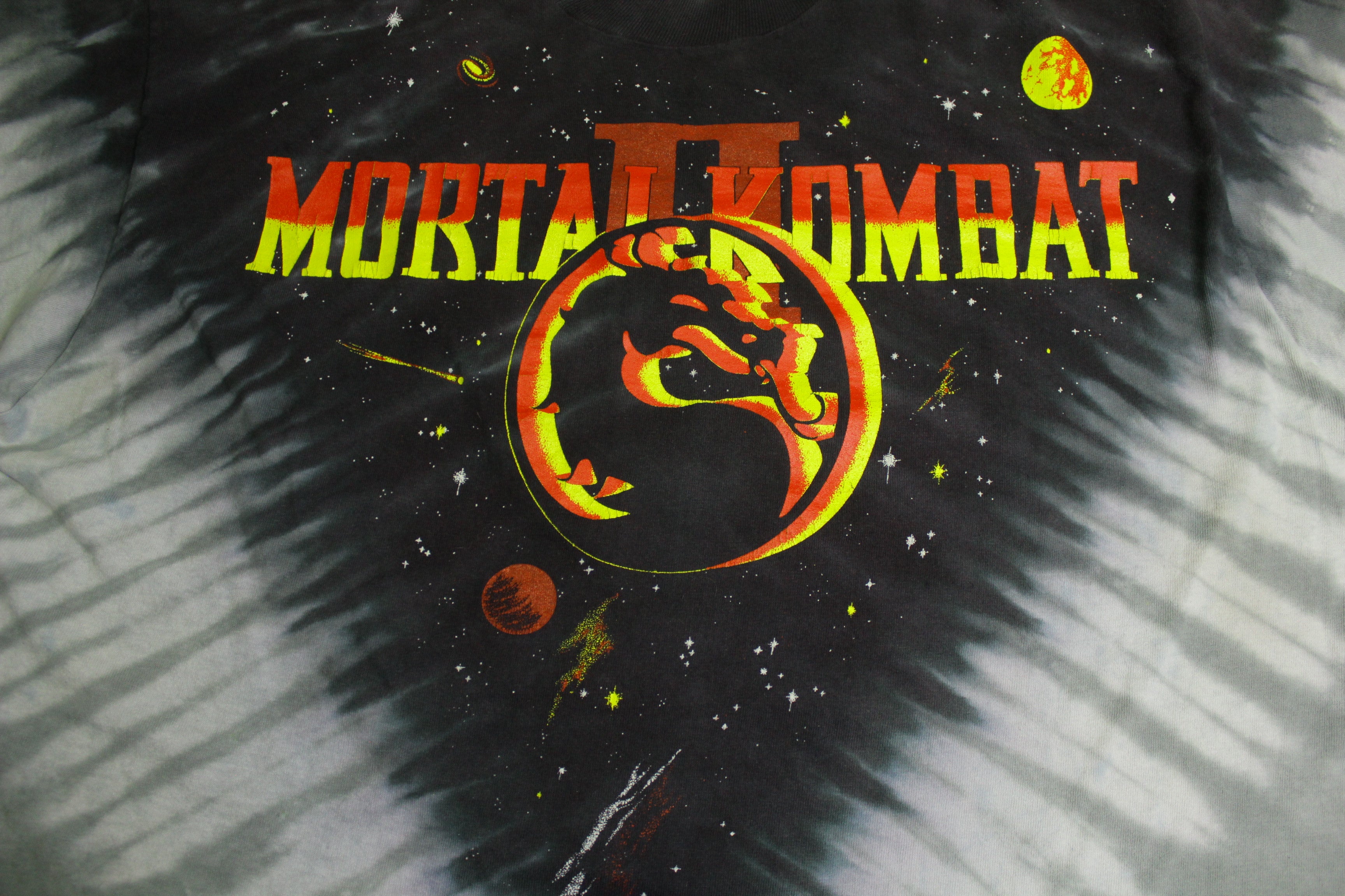 Mortal Kombat II 90s Vintage Tie Dye FOTL Midway T-Shirt