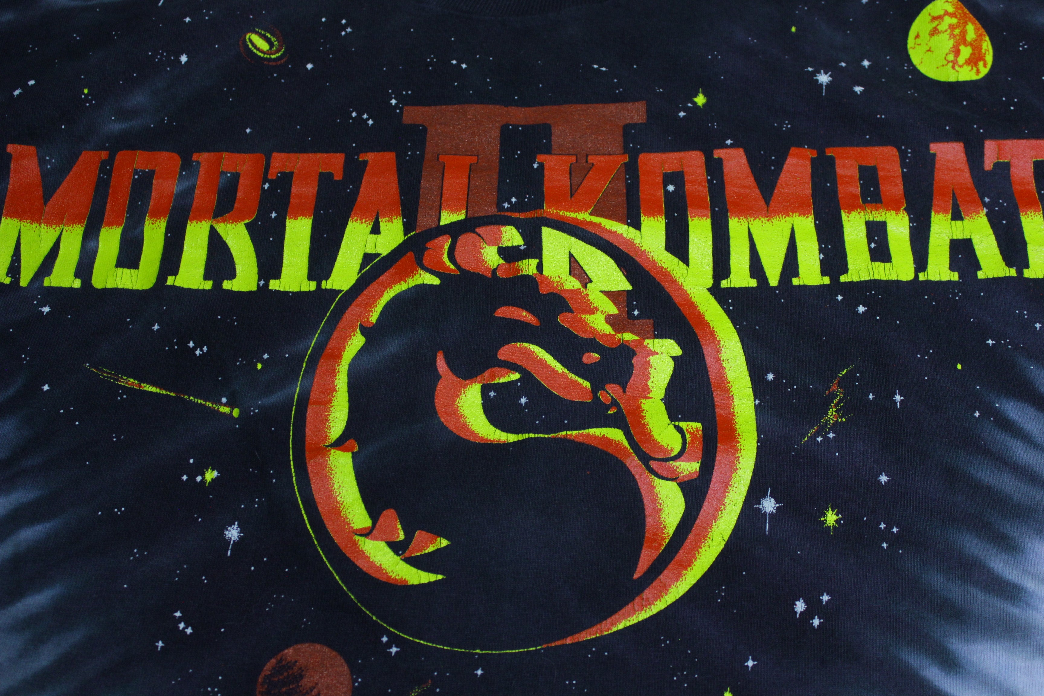 Mortal Kombat II 90s Vintage Tie Dye FOTL Midway T-Shirt