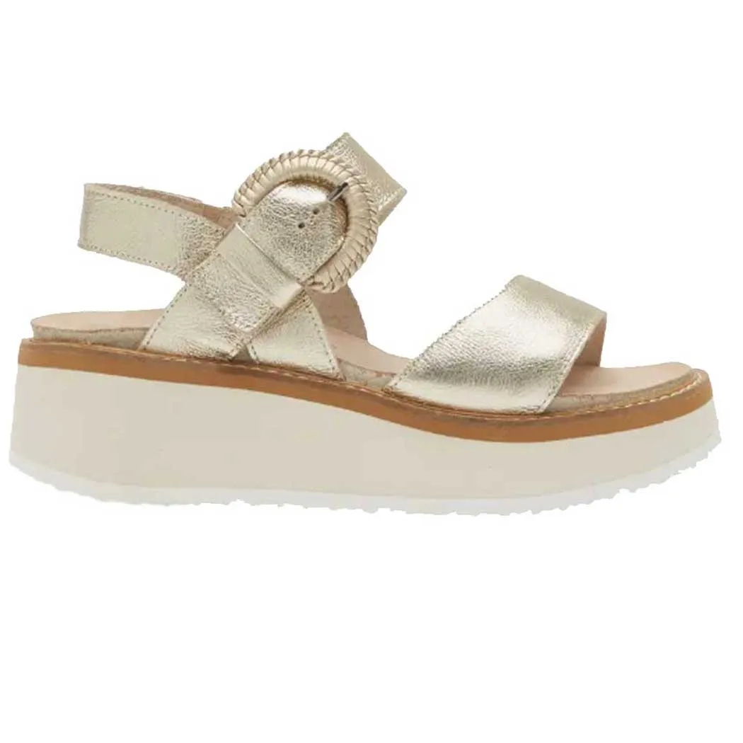 Naot Platform Sandal Radiant Gold Off White Women