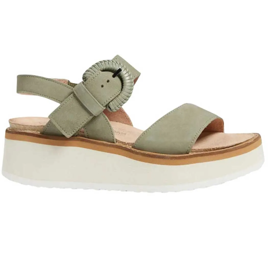 Naot Platform Sandal Sage Nubuck Off White Women