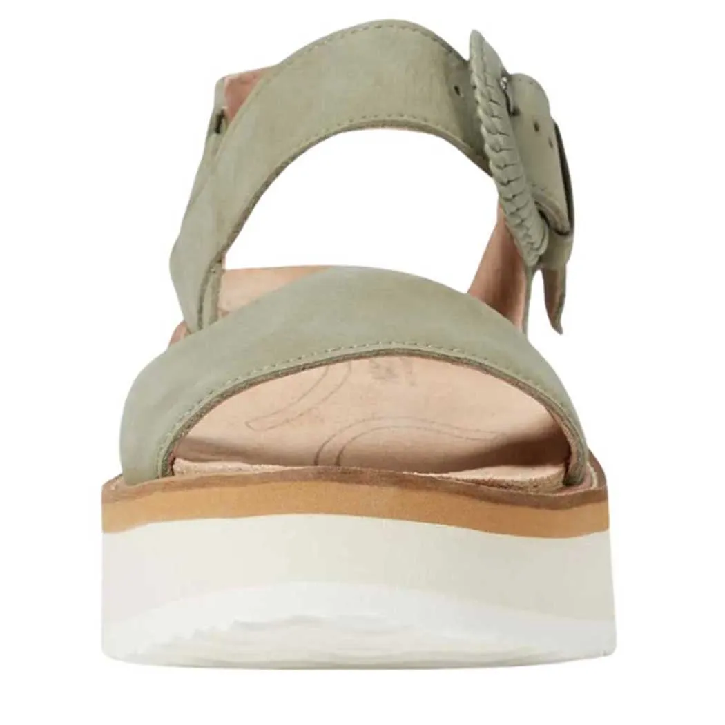 Naot Platform Sandal Sage Nubuck Off White Women