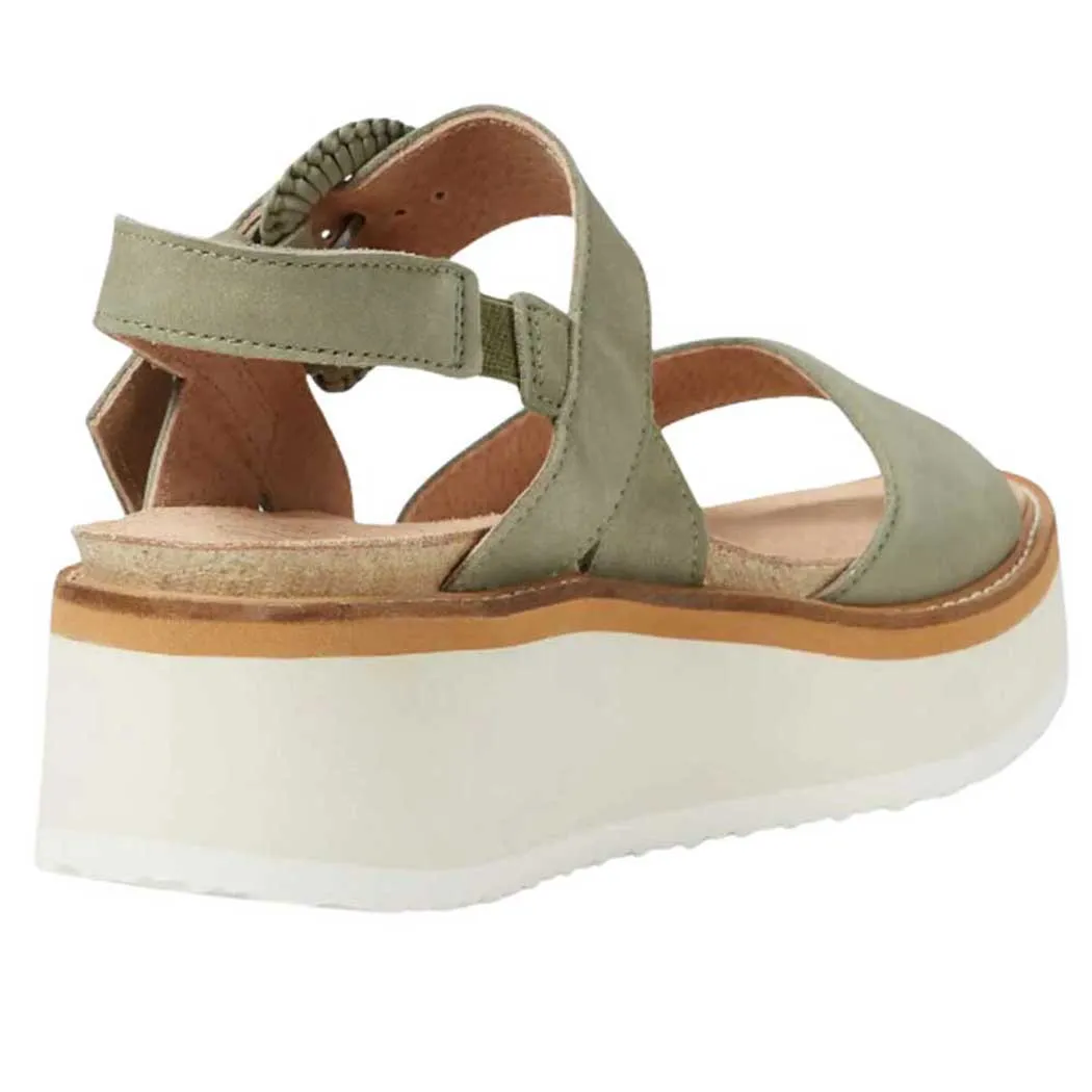 Naot Platform Sandal Sage Nubuck Off White Women