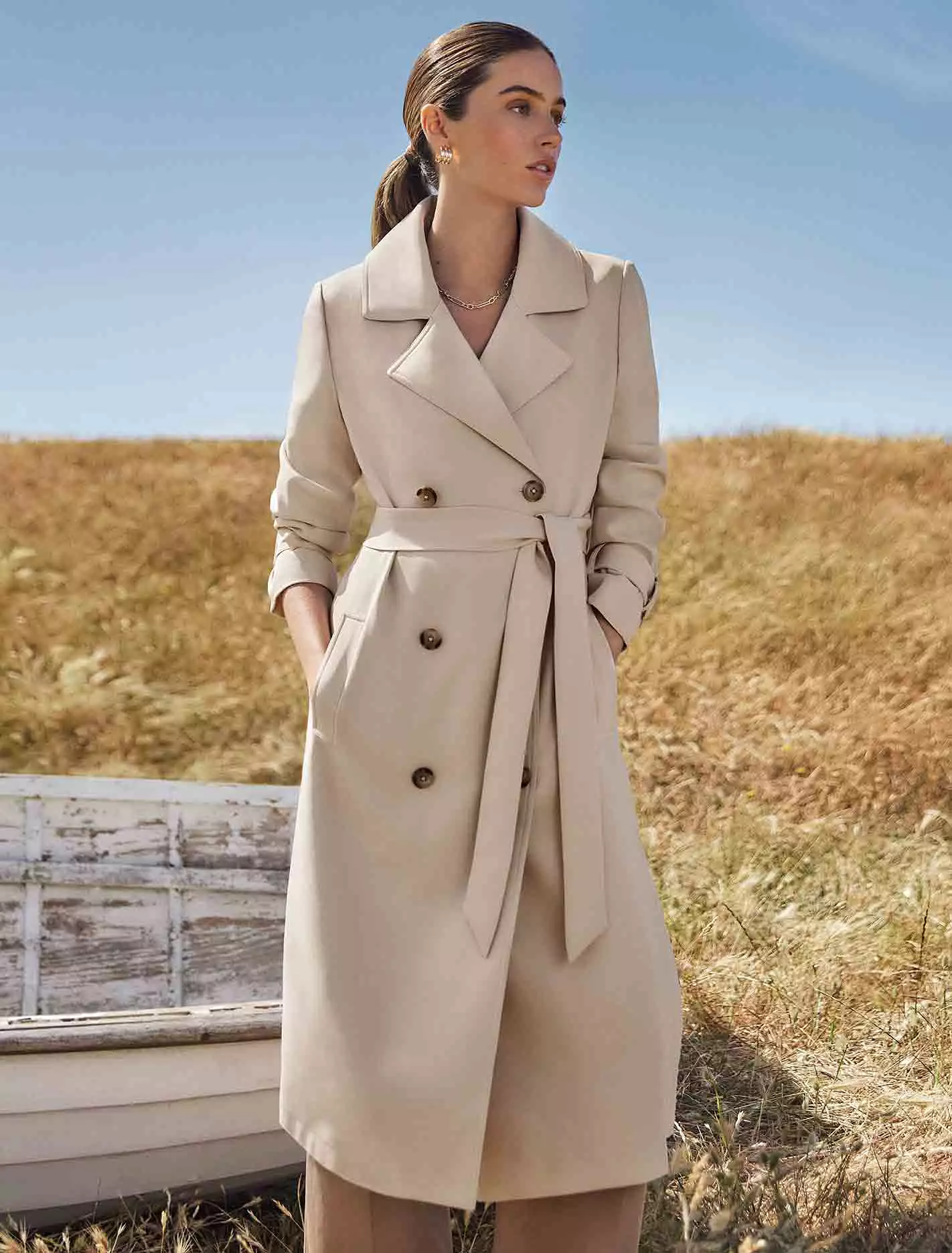 Natasha Slim Trench Coat