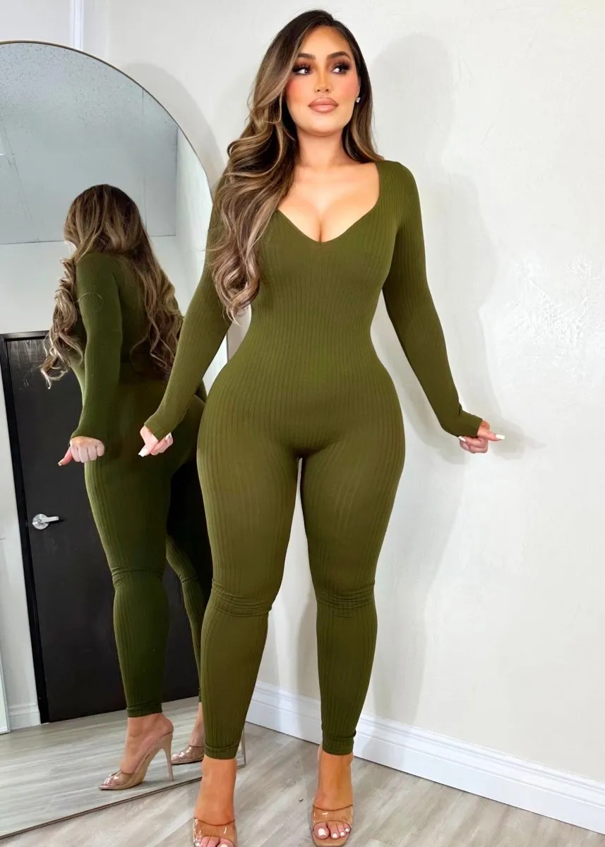 Olive Jumpsuit - Stylish and Unique Design