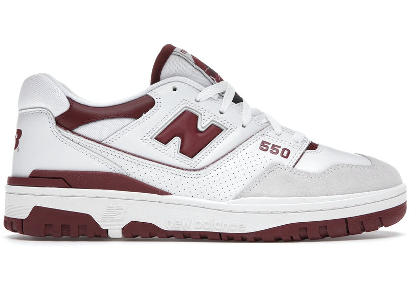 New Balance 550 Sea Salt Burgundy - Shop Now