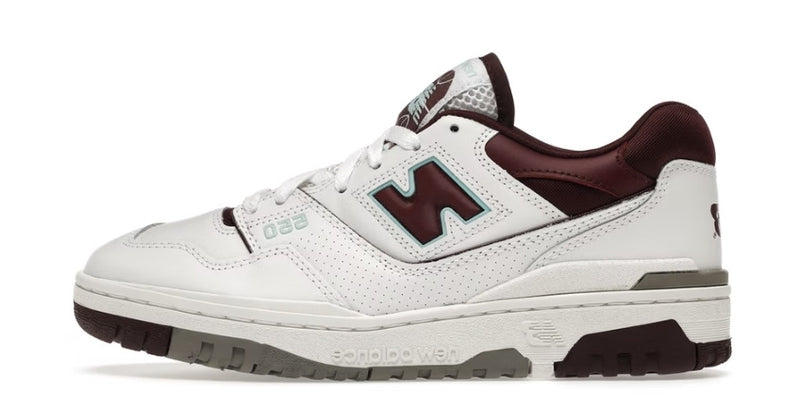 New Balance 550 Sneakers - Burgundy Cyan Color