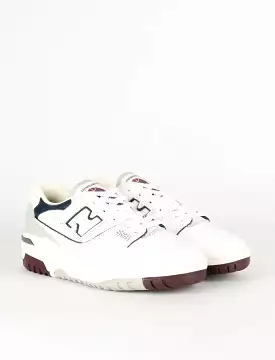 New Balance 550 Sneakers White Natural Indigo Burgundy