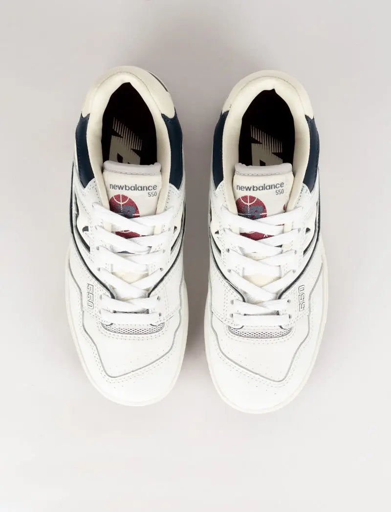 New Balance 550 Sneakers White Natural Indigo Burgundy