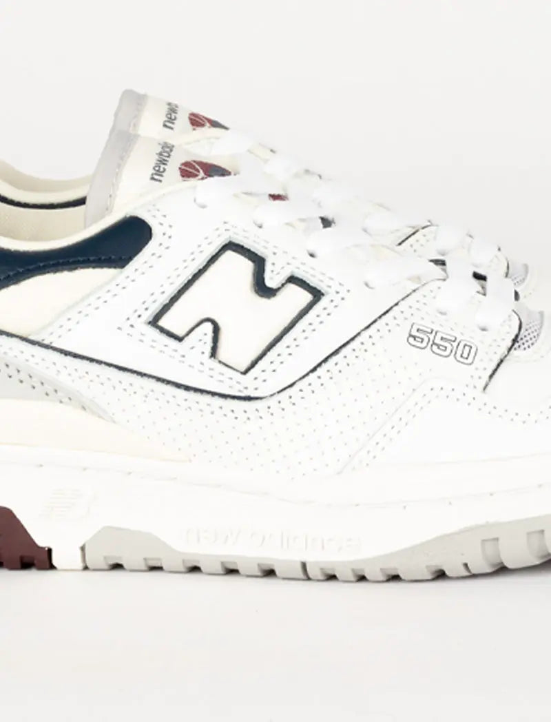 New Balance 550 Sneakers White Natural Indigo Burgundy