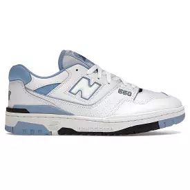 New Balance 550 UNC White University Blue sneakers.