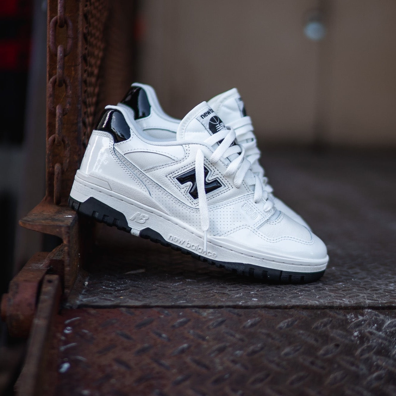 New Balance 550 White Black Sneakers 