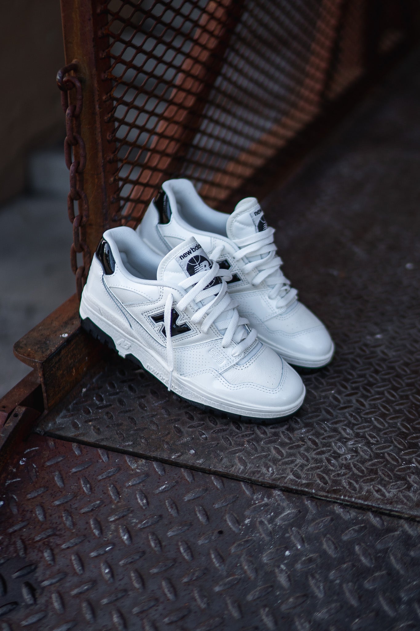 New Balance 550 White Black Sneakers 