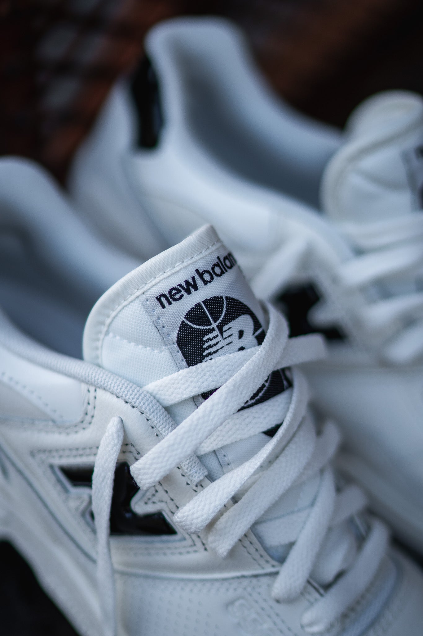 New Balance 550 White Black Sneakers 