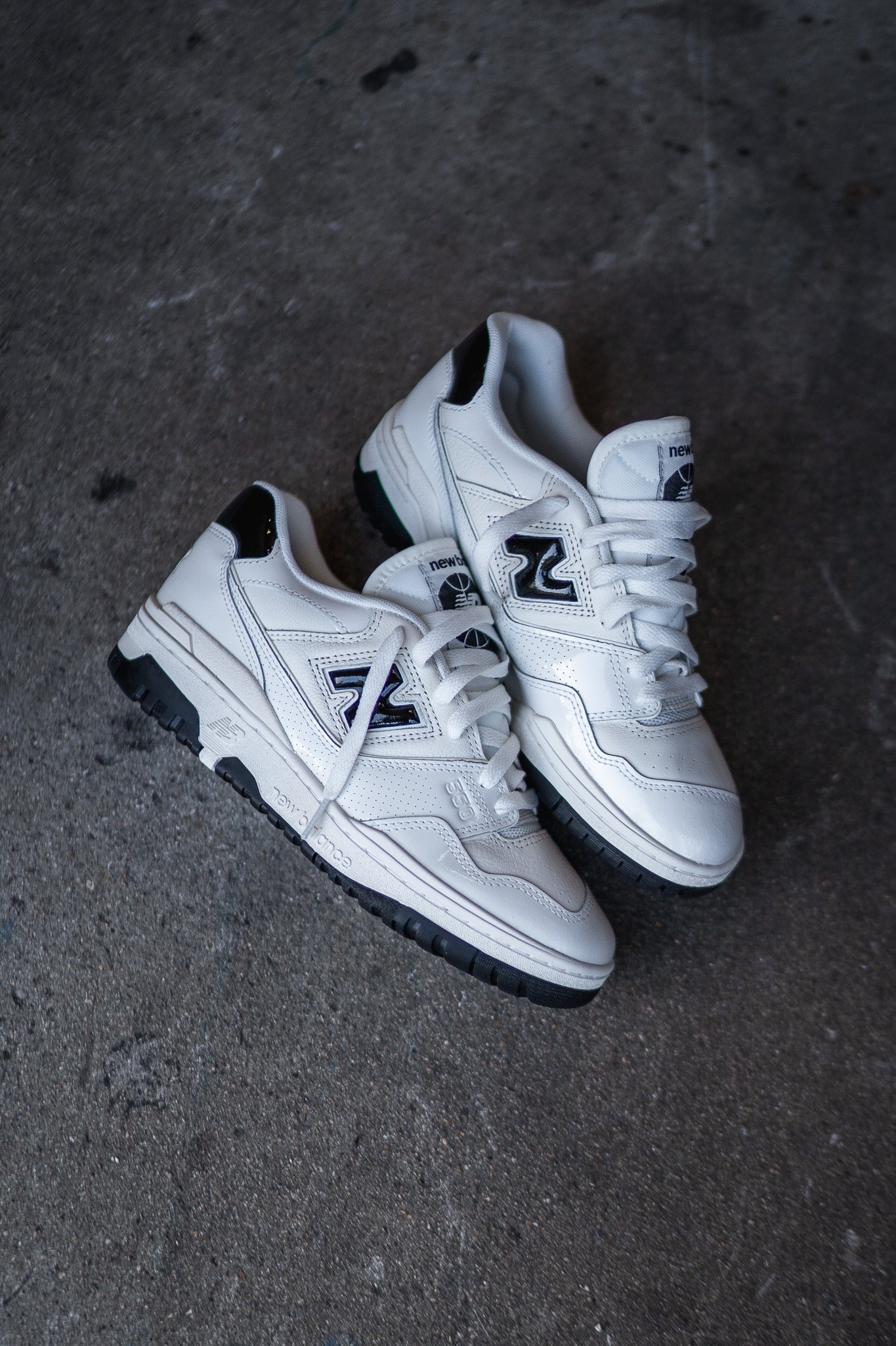 New Balance 550 White Black Sneakers 