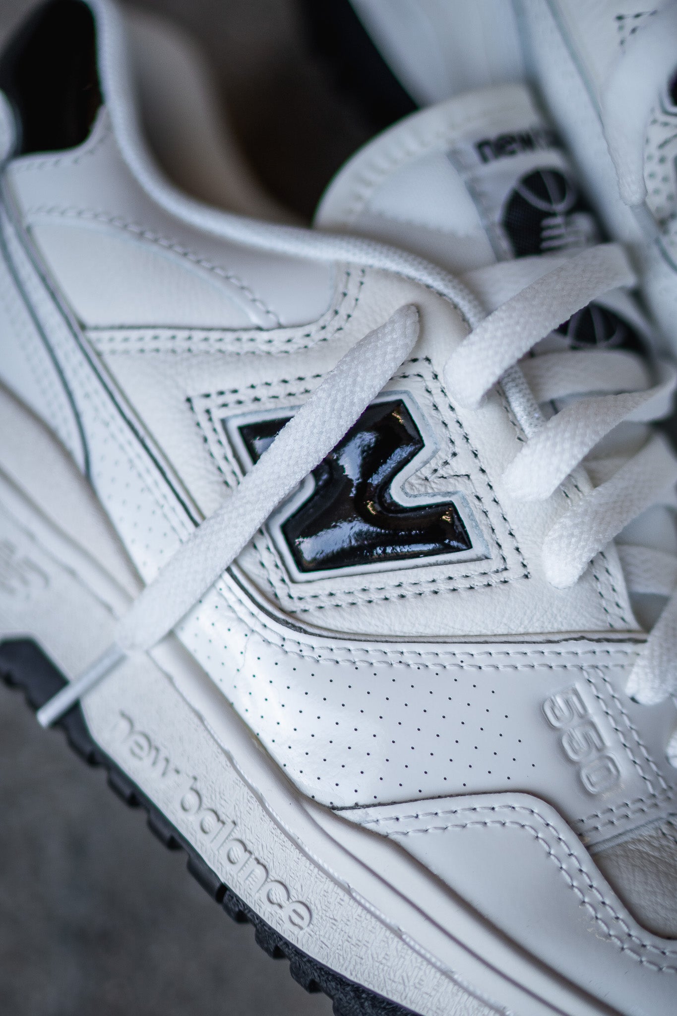 New Balance 550 White Black Sneakers 