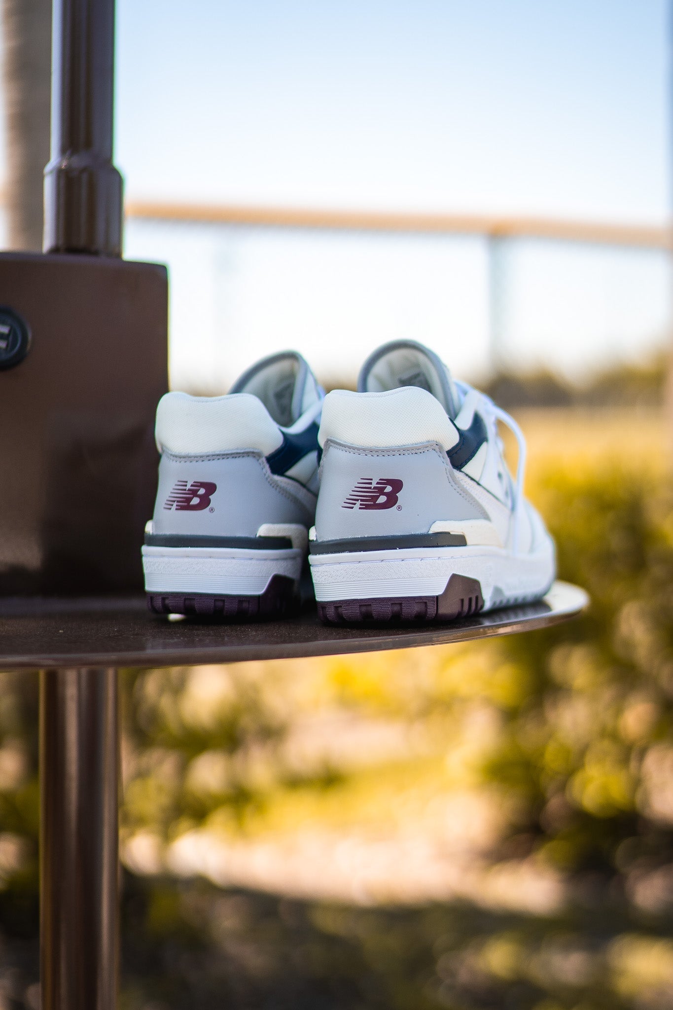 New Balance 550 White Burgundy BB550PWB