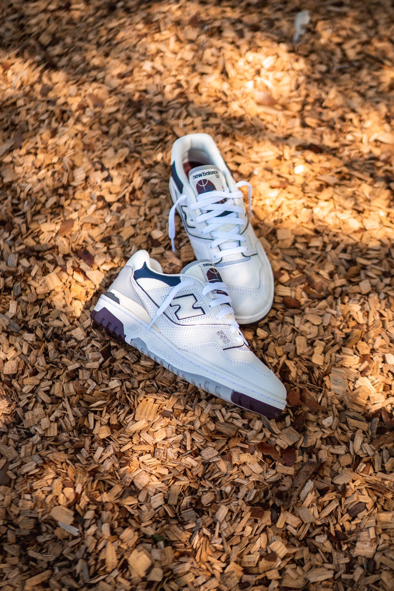 New Balance 550 White Burgundy BB550PWB