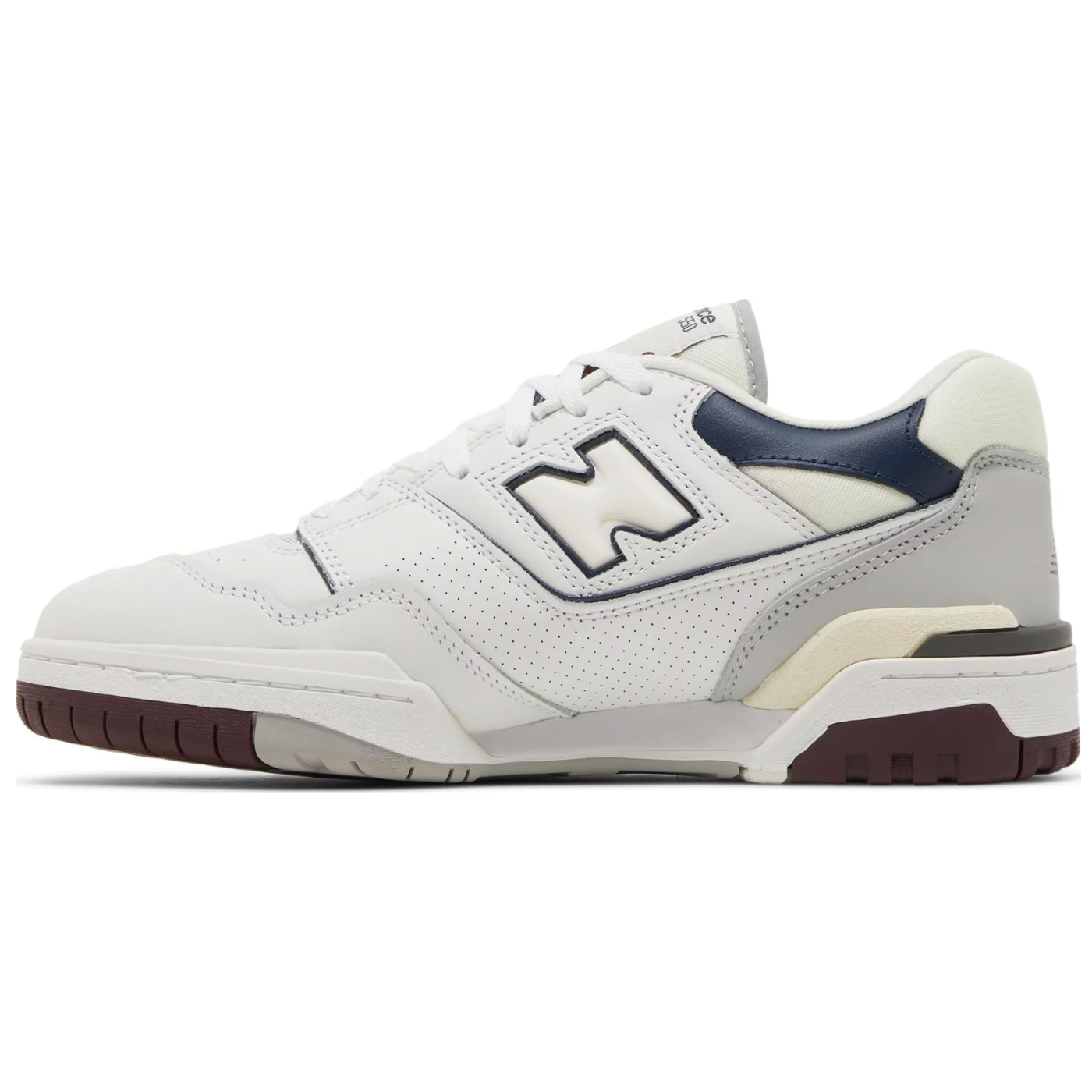 New Balance 550 - White Burgundy Navy