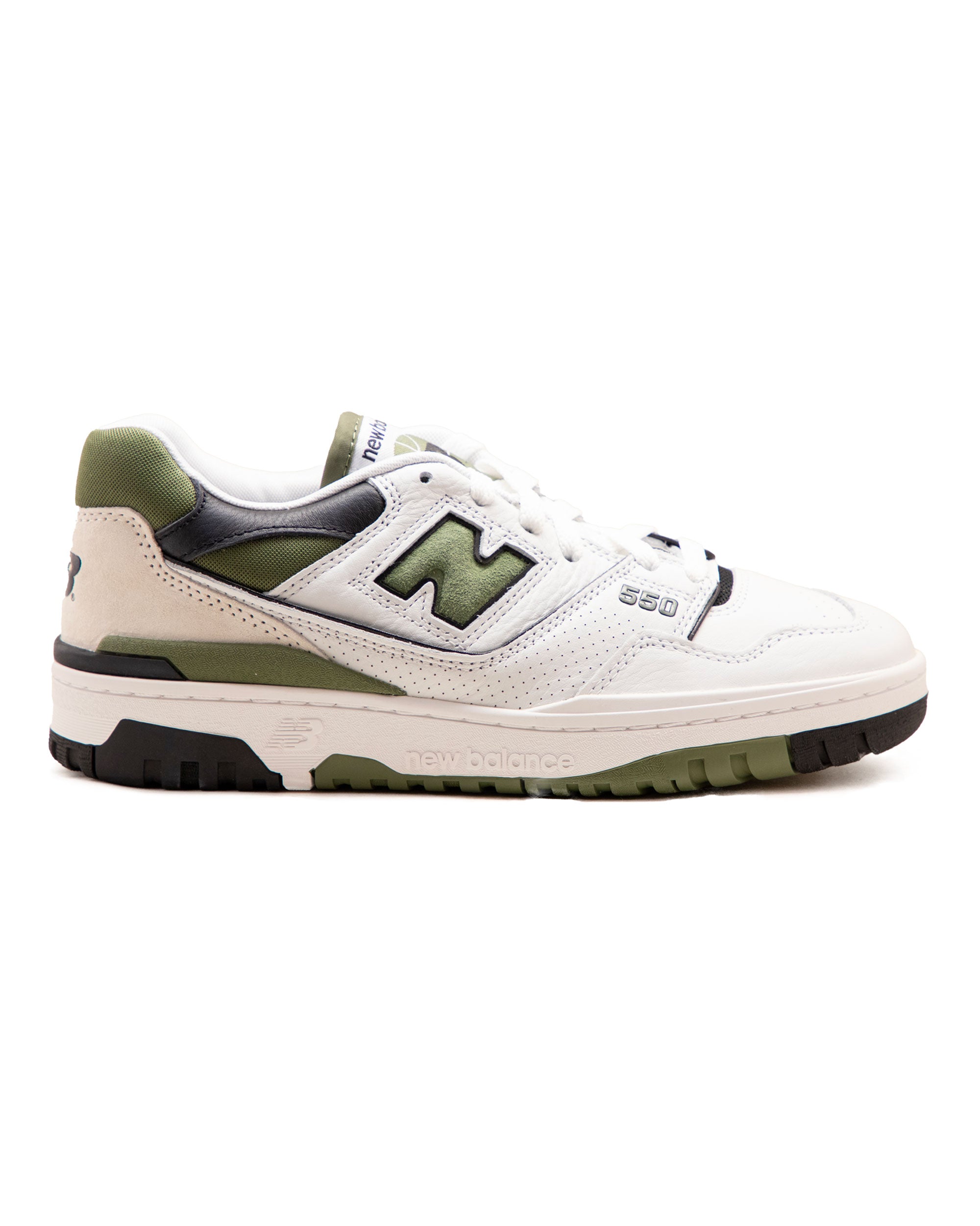 New Balance 550 White Green Military